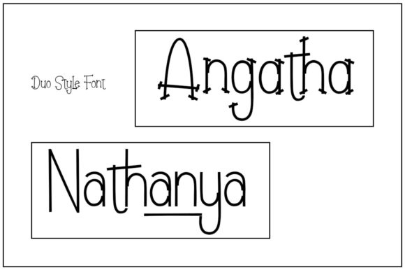 Angatha & Nathanya: A Creative Display Typeface for Bold Projects