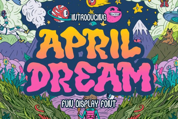 April Dream: Crafting Visual Narratives with a Distinctive Typeface