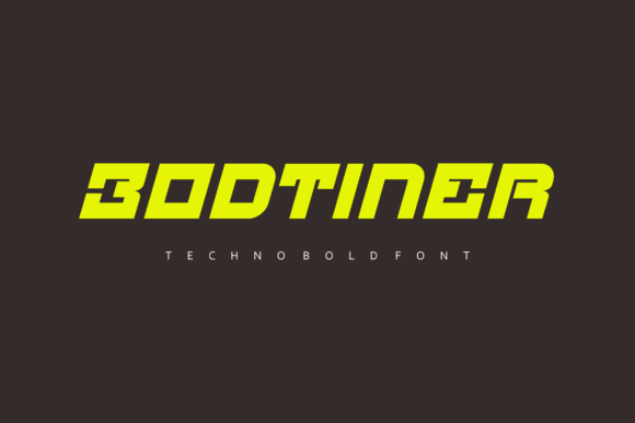 Bodtiner: A Modern Display Font for Bold Branding