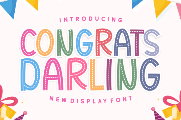 Congrats Darling: A Friendly Display Font for Any Project