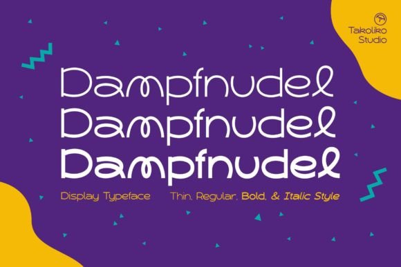 Dampfnudel: A Quirky Sans Serif with Elegant Charm