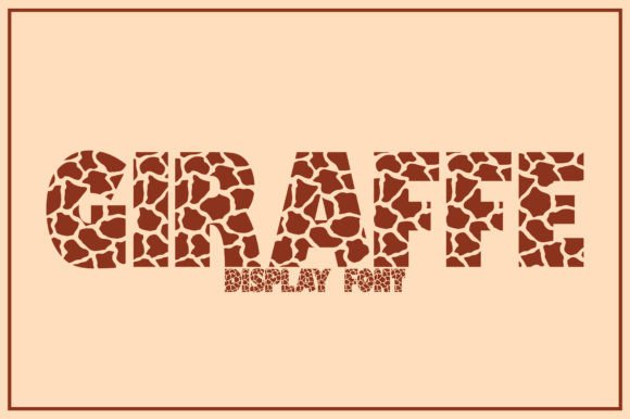 Giraffe: A Playful Display Font for Modern Creators