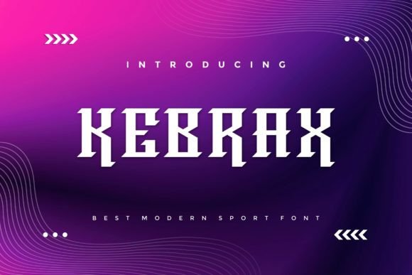 Kebrax: A Modern Typeface for Bold Statements