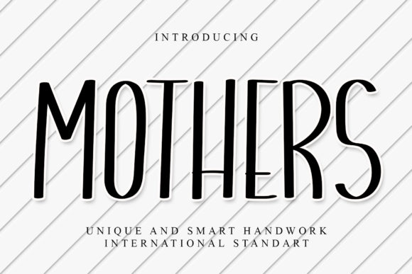 Mothers: The Simple Display Font That Elevates Any Creative Project