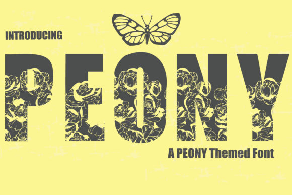 Peony: The Bold Display Typeface for Modern Branding