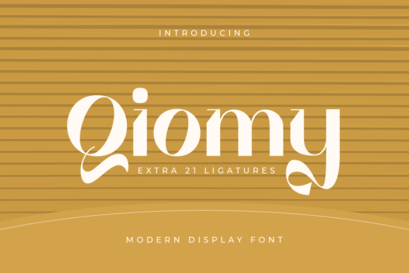 Qiomy: A Modern Display Font for Creative Projects