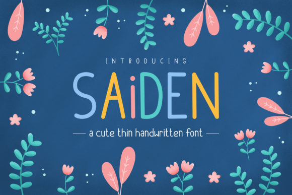 Saiden: The Playful Display Font That Brings Joy to Every Design