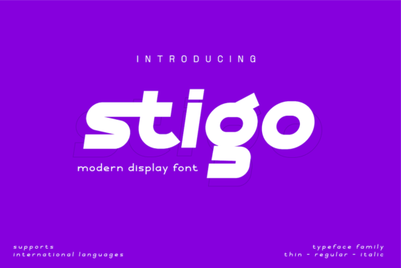 Stigo: A Futuristic Display Font for Bold Design