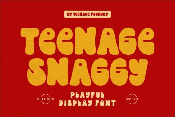 Teenage Snaggy: A Font with Groovy Character