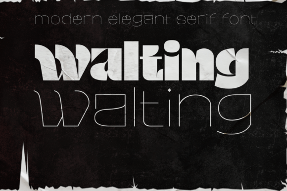 Walting: A Cute & Quirky Display Font for Joyful Design