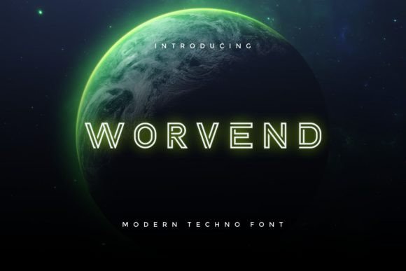 Worvend: A Bold, Modern Display Font with Playful Flair
